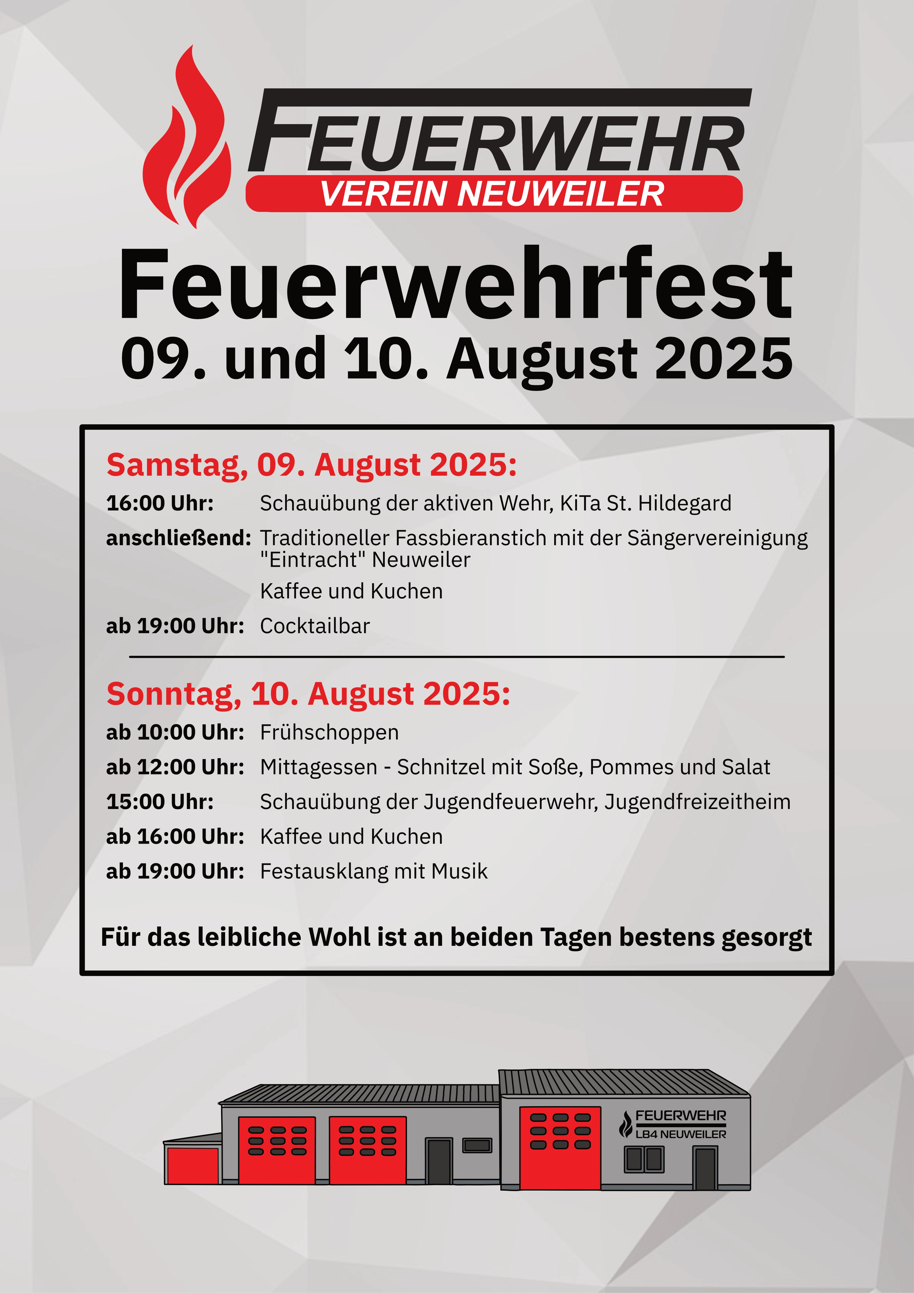Feuerwehrfest 2025 Plakat